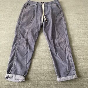 BDG Pants Men M Purple Corduroy Relaxed Painter Pull On Casual Pockets